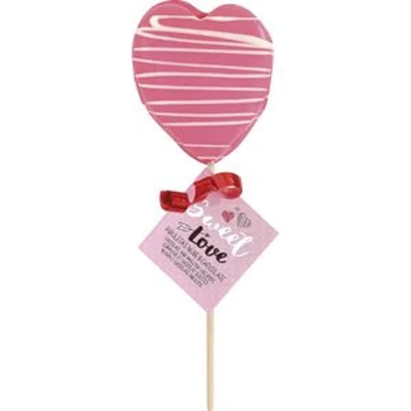 Piruleta Nube Chocolate Blanco-Rosa - 1 ud - Imagen del producto en Findit