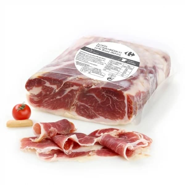 Centro de Jamón Ibérico de Cebo 50% Raza Ibérica Semipulido Carrefour pieza de 300 g aprox - 0.3 kg - Imagen del producto en Findit
