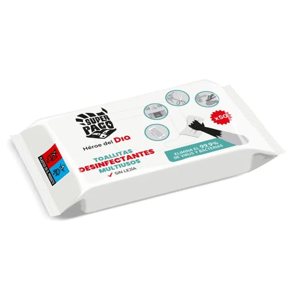 Toallitas desinfectantes multiusos Super Paco de Dia bolsa 50 unidades - 47.5 ud - Imagen del producto en Findit