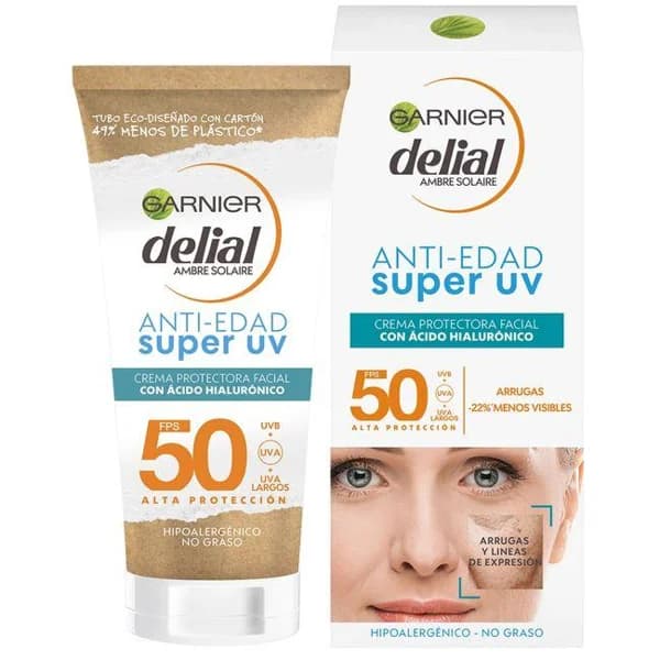 Crema facial anti edad FPS50 DELIAL, tubo 50 ml - 0.05 l - Imagen del producto en Findit