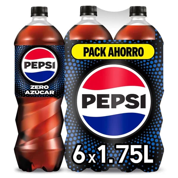 Refresco de cola zero azúcar Pepsi pack 6 x 1.75 l - 10.47 l - Imagen del producto en Findit