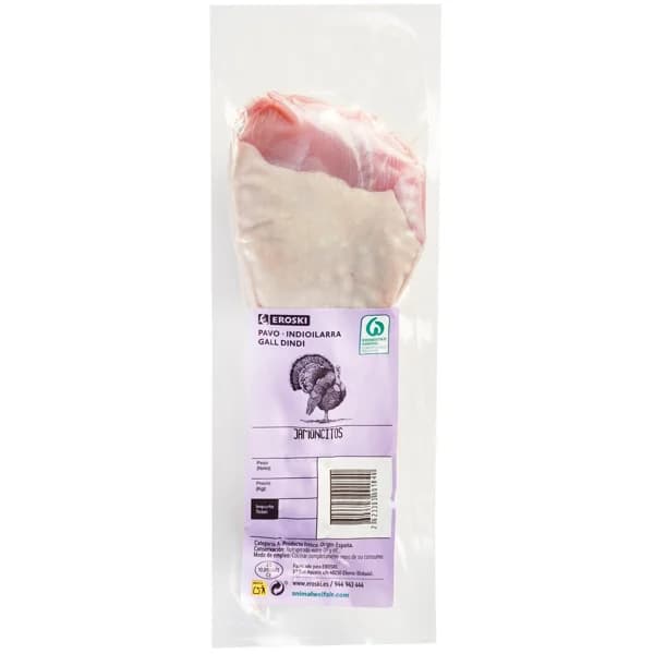 Jamoncitos de pavo EROSKI, bandeja aprox. 800 g - 1 ud - Imagen del producto en Findit