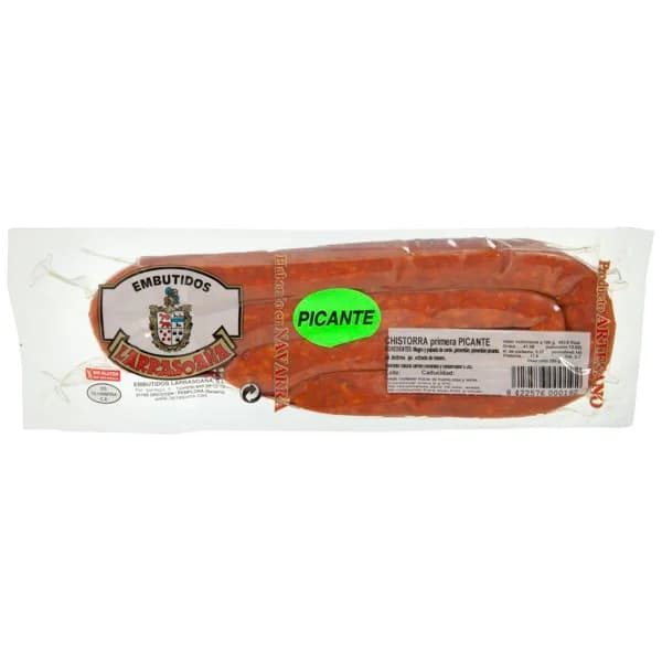 Chistorra picante LARRASOAÑA, sobre 290 g - 1 ud - Imagen del producto en Findit