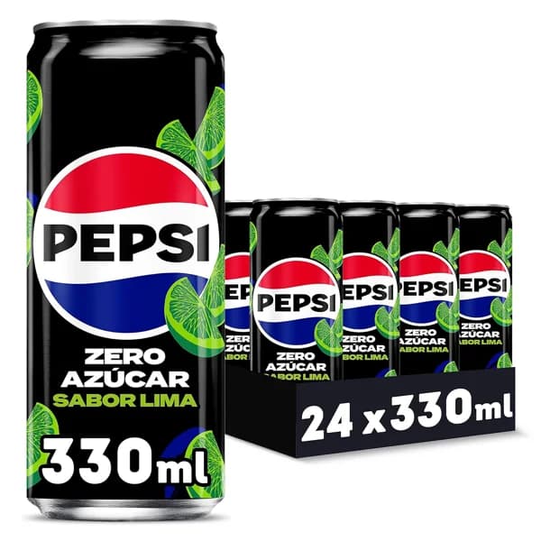 Refresco zero azúcar sabor lima Pepsi pack 24 x 33 cl - 7.9 l - Imagen del producto en Findit
