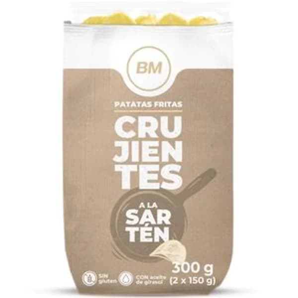Patatas fritas crujientes 2x150 g - 0.3 kg - Imagen del producto en Findit