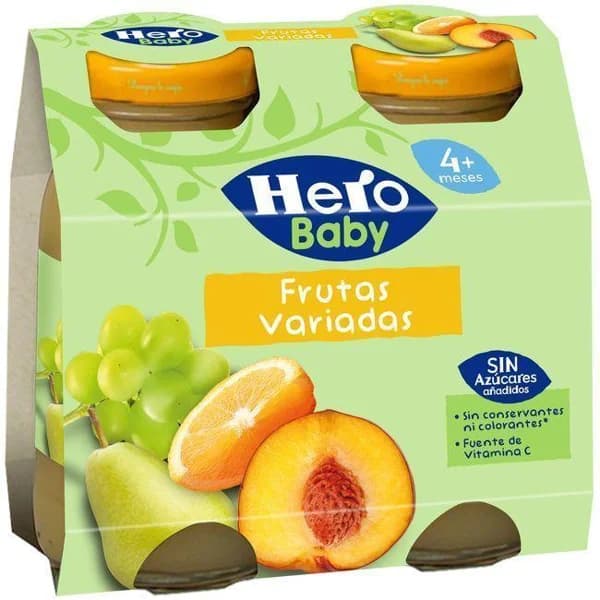 Zumo de frutas desde 4º mes HERO, pack 2x130 ml - 1 ud - Imagen del producto en Findit