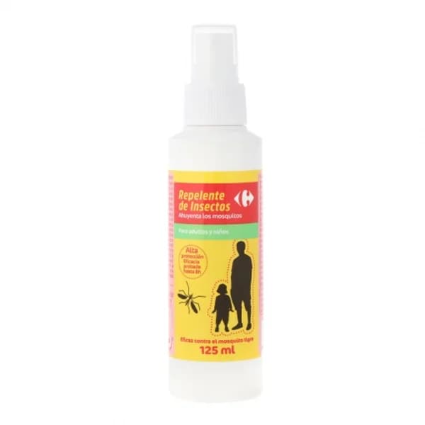 Repelente de insectos spray Carrefour 125 ml. - 0.13 l - Imagen del producto en Findit