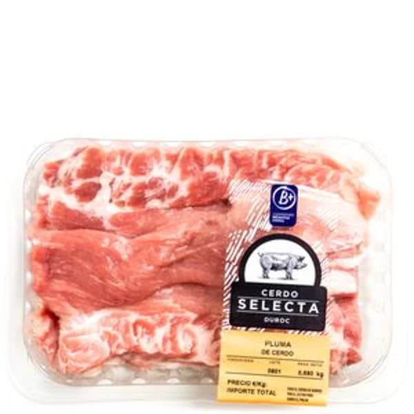 Pluma de cerdo bandeja (600 g aprox) - 1 kg - Imagen del producto en Findit