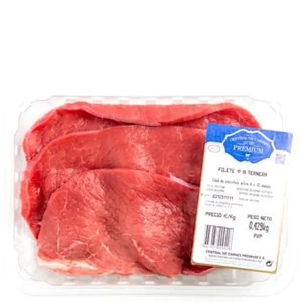 Filete de añojo 1ºA bandeja (450 g aprox) - 1 kg - Imagen del producto en Findit