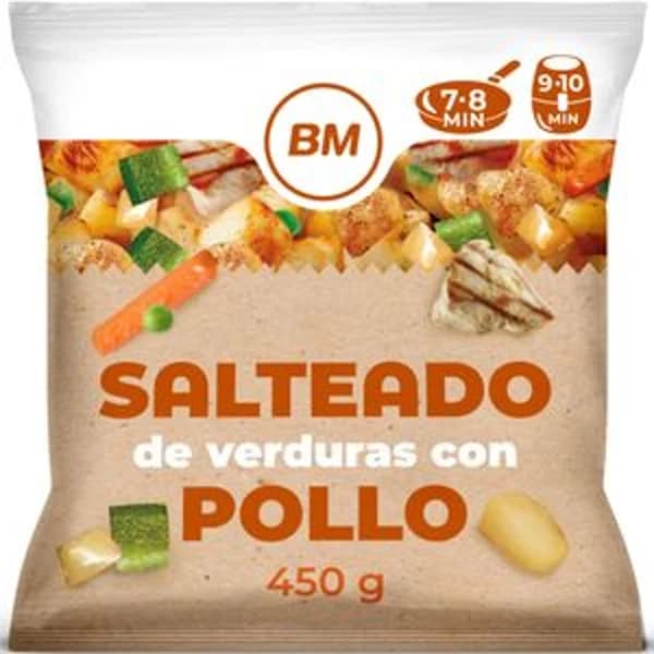 Salteado de verduras con pollo 450 g - 0.45 kg - Imagen del producto en Findit