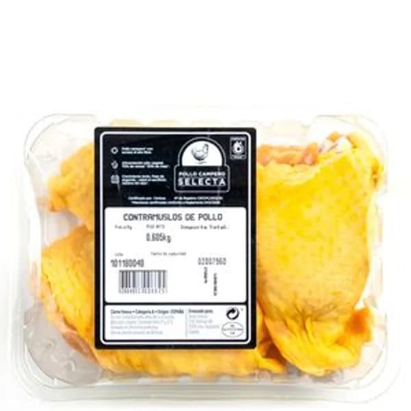 Contramuslo de pollo campero bandeja (550 g aprox) - 1 kg - Imagen del producto en Findit