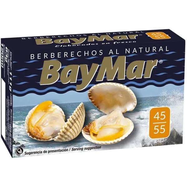 Berberecho 45/55 piezas BAYMAR, lata 120 g - 1 ud - Imagen del producto en Findit