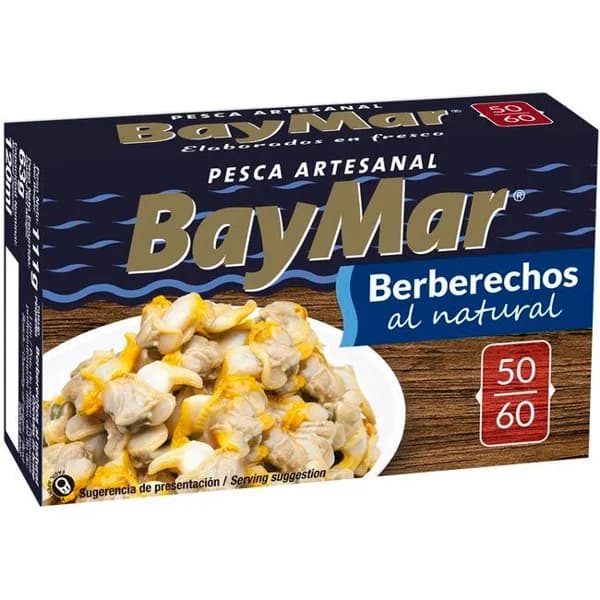 Berberecho 50/60 artesanal BAYMAR, lata 63 g - 1 ud - Imagen del producto en Findit