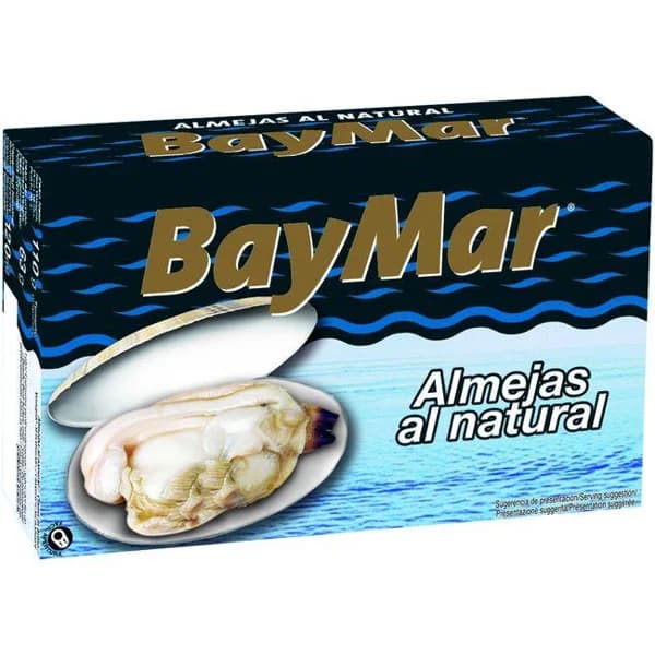 Almejas al natural BAYMAR, lata 63 g - 1 ud - Imagen del producto en Findit