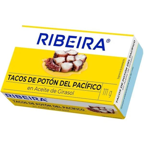 Tacos de potón en aceite RIBEIRA, lata 111 g - 1 ud - Imagen del producto en Findit