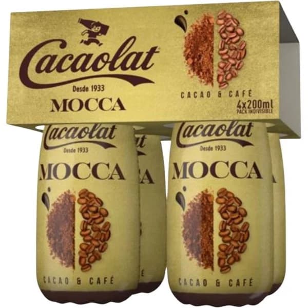 Batido de mocca CACAOLAT, pack 4x200 ml - 0.8 l - Imagen del producto en Findit
