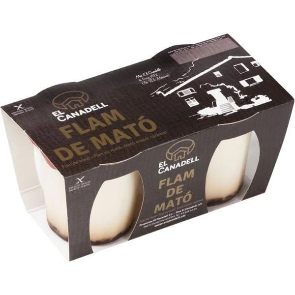 Flan de queso Mató CANADELL, pack 2x110 g - 0.22 kg - Imagen del producto en Findit