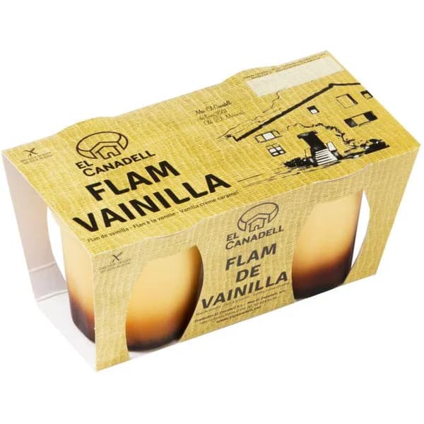 Flan de vainilla CANADELL, pack 2x105 g - 1 ud - Imagen del producto en Findit