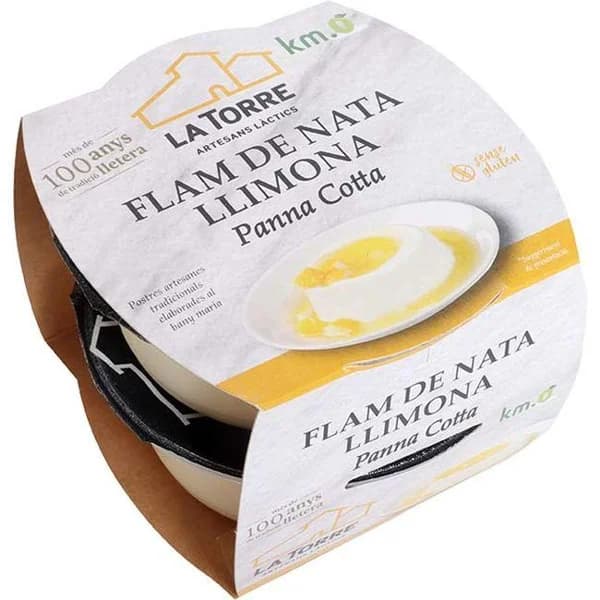 Flan nata limón LA TORRE, pack 2x110 g - 1 ud - Imagen del producto en Findit