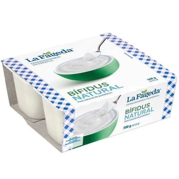 Bifidus natural LA FAGEDA, pack 4x125 g - 1 ud - Imagen del producto en Findit