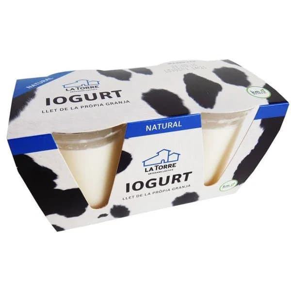 Iogurt natural LA TORRE, pack 2x125 g - 1 ud - Imagen del producto en Findit