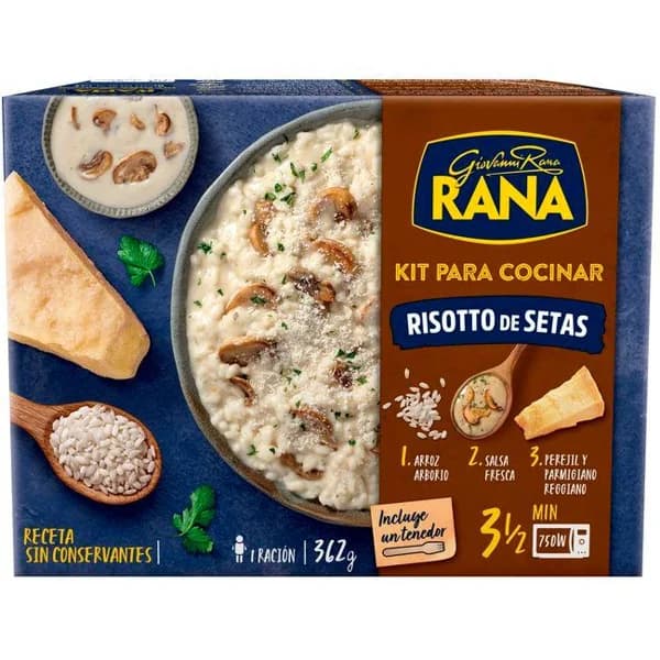 Kit risotto funghi RANA, caja 362 g - 1 ud - Imagen del producto en Findit
