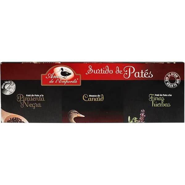 Surtido de Patés ANEC DE L'EMPORDA, blister 240 g - 1 ud - Imagen del producto en Findit