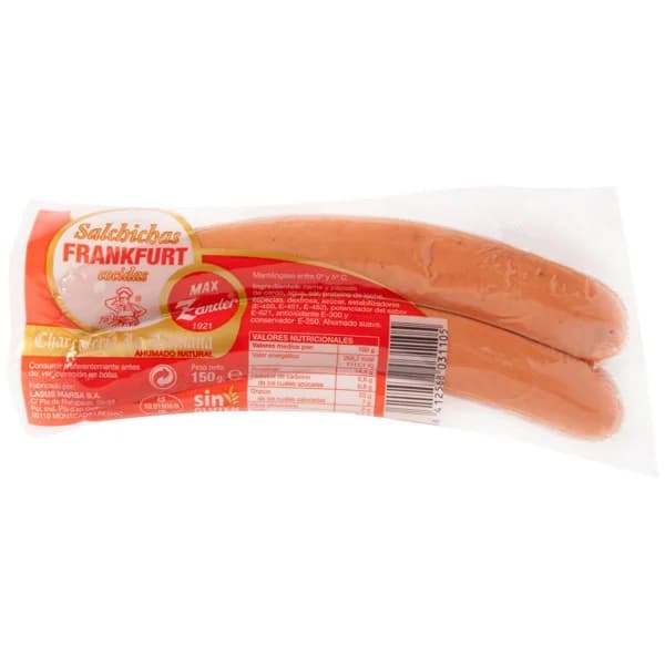 Frankfurt MAX ZANDER, 2 uds, sobre 150 g - 1 ud - Imagen del producto en Findit