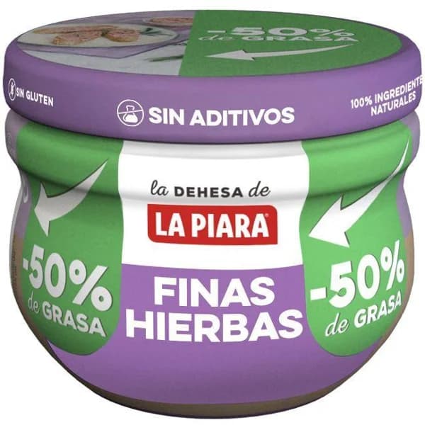 Paté a las finas hierbas provenzales LA PIARA, tarro 100 g - 1 ud - Imagen del producto en Findit