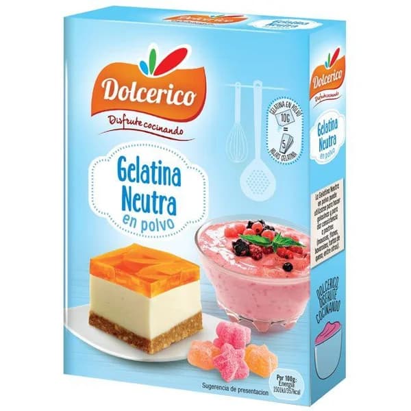 Gelatina neutra en polvo DOLCERICO, caja 20 g - 0.02 kg - Imagen del producto en Findit