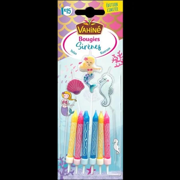 Velitas sirena VAHINÉ, blister 1 ud - 1 ud - Imagen del producto en Findit