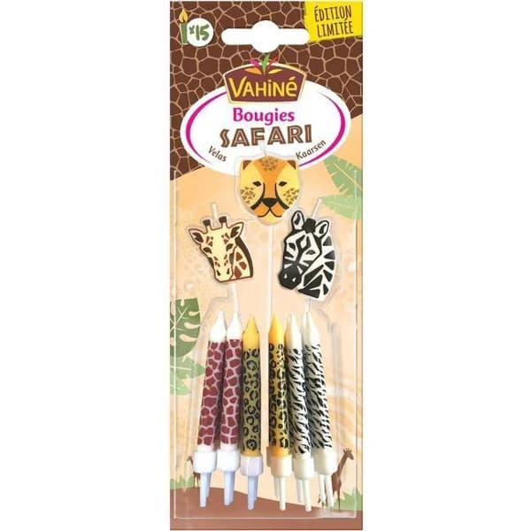 Velitas Safari VAHINÉ, pack 1 ud - 1 ud - Imagen del producto en Findit