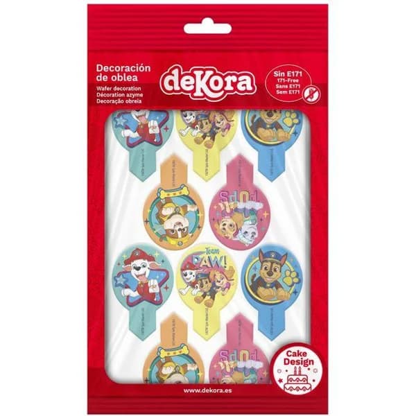 Decorapin oblea Patrulla Canina DEKORA 1 unidad - 1 ud - Imagen del producto en Findit