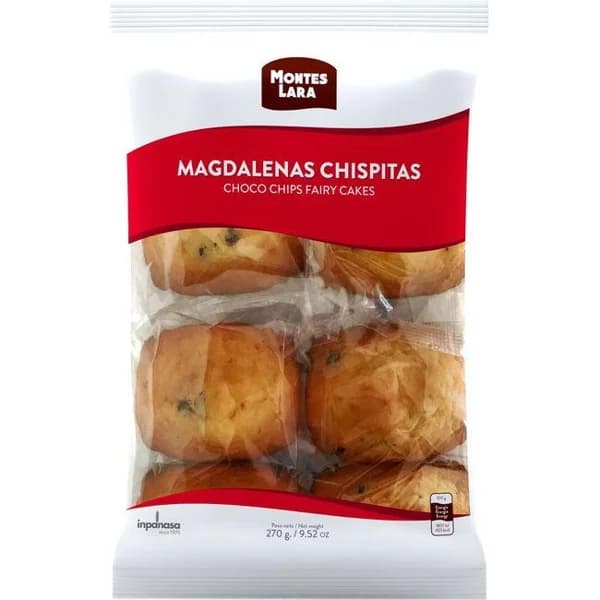 Magdalena chispitas INPANASA M. Lara, paquete 270 g - 1 ud - Imagen del producto en Findit