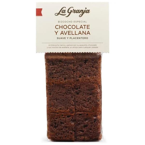 Bizcocho chocolate y avellanas LA GRANJA, bolsa 350 g - 1 ud - Imagen del producto en Findit