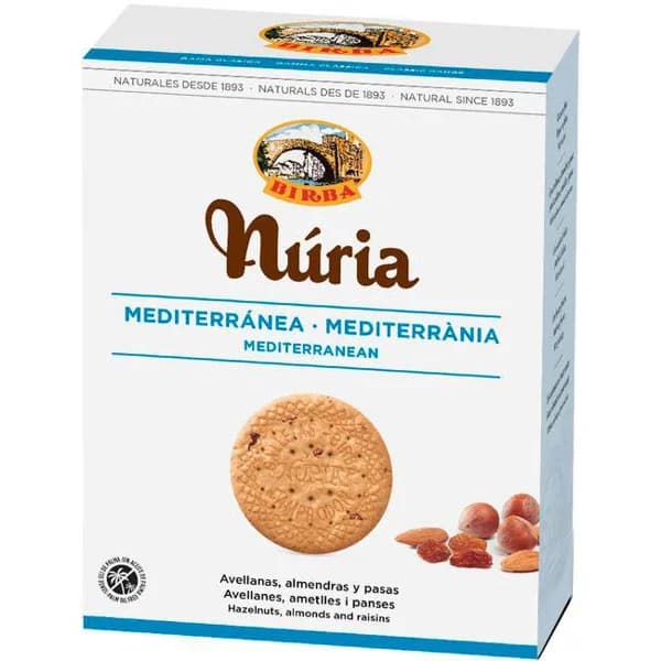 Galleta Nuria Mediterránea BIRBA, caja 400 g - 1 ud - Imagen del producto en Findit