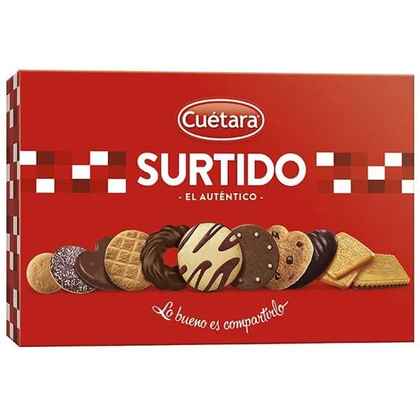 Galletas surtidas CUÉTARA, caja 210 g - 1 ud - Imagen del producto en Findit