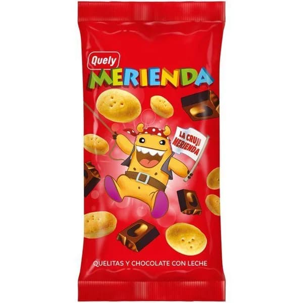 Merienda galleta con chocolate QUELY, bolsa 80 g - 1 ud - Imagen del producto en Findit