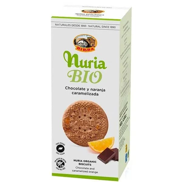 Galleta Bio Chocolate/Naranja Caramelizada BIRBA, 140G - 1 ud - Imagen del producto en Findit