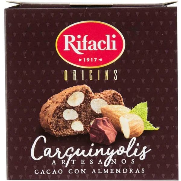 Carquiñoli de cacao y almendras RIFACLI, caja 150 g - 1 ud - Imagen del producto en Findit