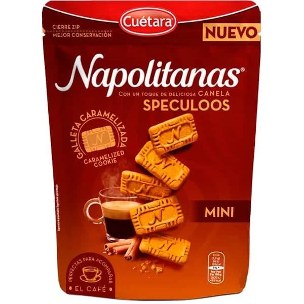 Mini napolitanas speculoos CUÉTARA, bolsa 150 g - 1 ud - Imagen del producto en Findit