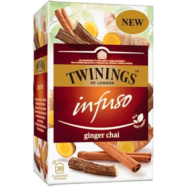 Infusión ginger chai Infuso TWININGS, caja 20 uds - 20 ud - Imagen del producto en Findit