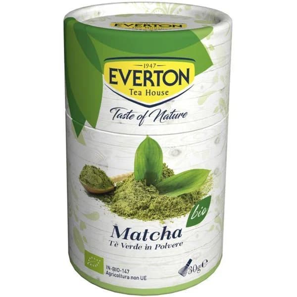 Té verde matcha en polvo bio EVERTON, bote 30 g - 0.03 kg - Imagen del producto en Findit