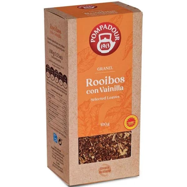 Té rooibos vainilla a granel POMPADOUR, caja 100 g - 0.1 kg - Imagen del producto en Findit