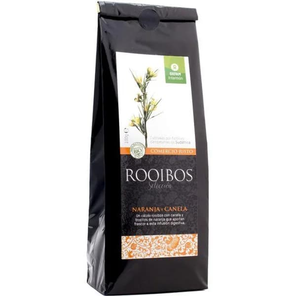 Té rooibos de naranja-canela bio INTERMÓN OXFAM, bolsa 100 g - 0.1 kg - Imagen del producto en Findit