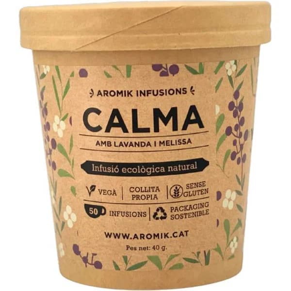 Infusión Calma Eco (con melisa, lavanda y ajedrea) AROMIK, 40g - 0.04 kg - Imagen del producto en Findit