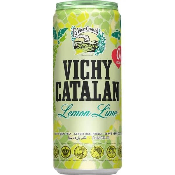 AGUA CON GAS SABOR LIMA LATA 33CL VICHY - 1 ud - Imagen del producto en Findit