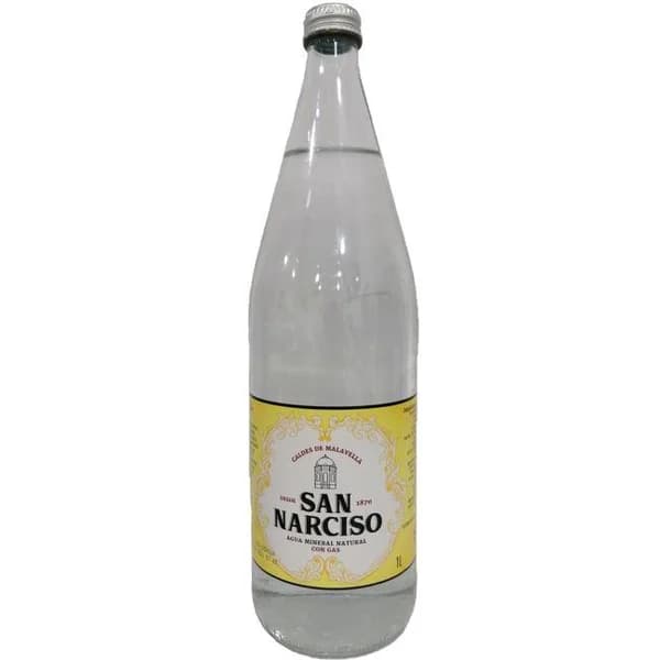Agua con gas SAN NARCISO, botella 1 litro - 1 ud - Imagen del producto en Findit