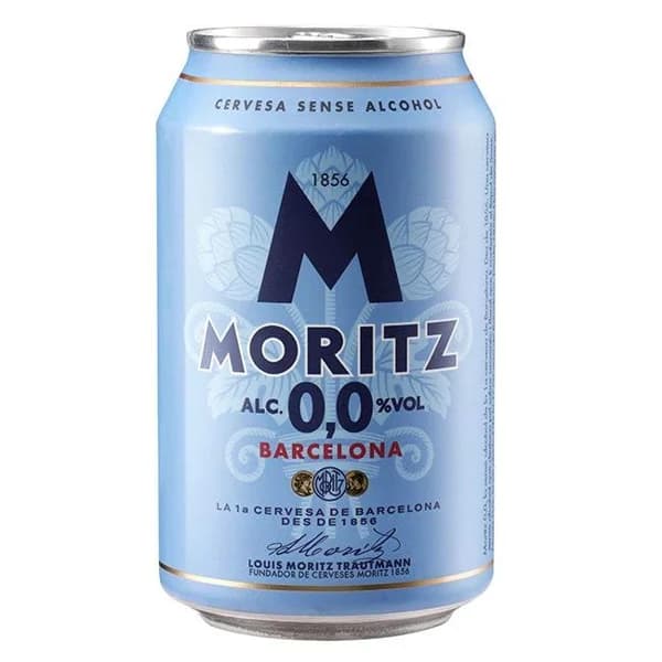 Cerveza 0,0 MORITZ, lata 33 cl - 0.33 l - Imagen del producto en Findit