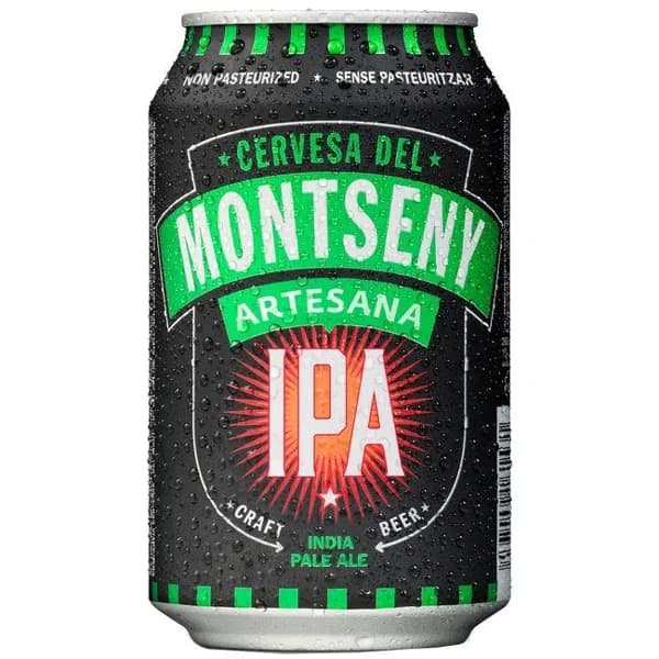 Cerveza IPA MONTSENY lata 33cl - 1 ud - Imagen del producto en Findit